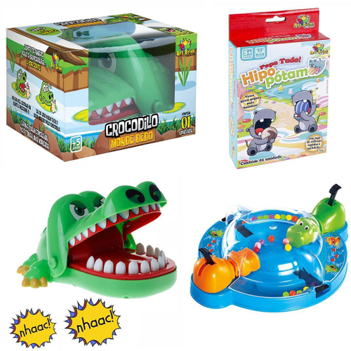 Brinquedo Jogo Come Come Hipopótamo Infantil Divertido Legal - Click  Compras Na Internet®