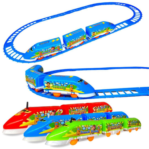 Trem eletrico infantil ferrorama locomotiva com som e luz trenzinho com  trilhos completo em Promoção na Americanas