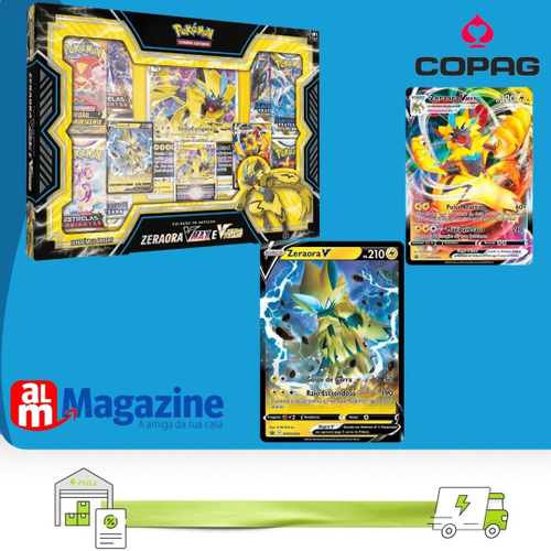 Box Pokémon Zeraora VMax e VAstro Original Lacrada Nova