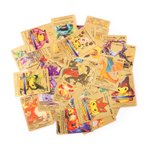 27 Cartas de Pokemon Gold Rainbow Cartinhas Douradas no Shoptime