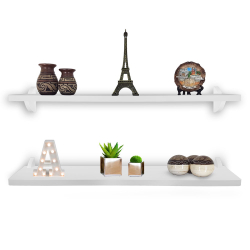 Kit Jogo 2 Prateleiras De Livro De Parede Ávila mdf Branco 60cm x 15cm é boa?