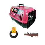 Caixa De Transporte E Passeio N02 Para Cães - Rosa