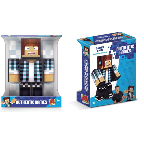 Boneco Athos 35cm - Minecraft