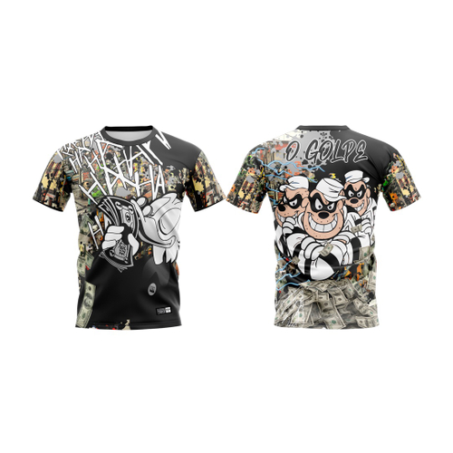 KIT 2 Camisa De Quebrada Mandrake Masculina Metralha Joker Grau Camiseta de  Favela - Branco