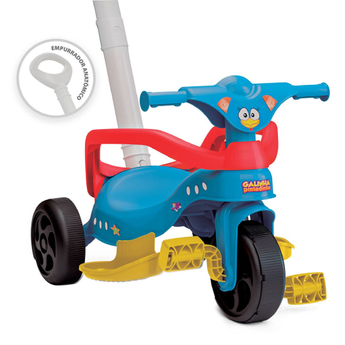 Triciclo Motoca Infantil Tico Tico Zoom Azul C/cesta Magic 2710l