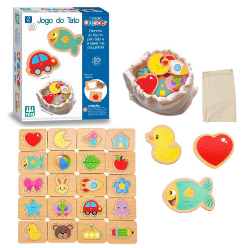 Jogo Educativo Baby Toys Set Encaixe 24 Peças Pica Pau 580