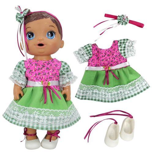 Kit Roupa De Boneca Para Baby Alive - Praia Biquini Sereia no Shoptime