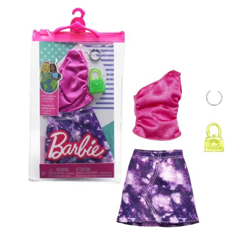 Barbie Roupas e Acessórios Conjunto Esportivo Blusa e Shorts Tie-Tye GRB99  Original Mattel