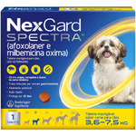 Nexgard spectra para cães 3,6 A 7,5KG - 1 tablete