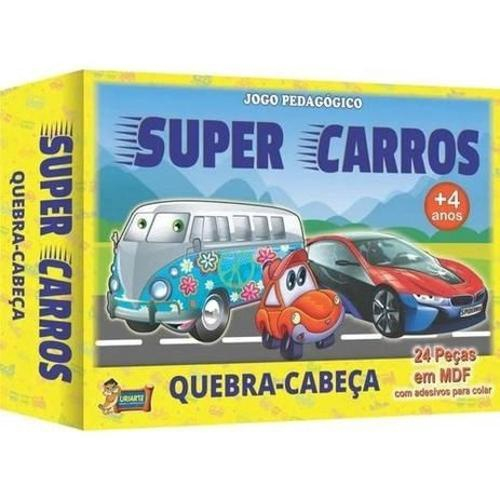 Quebra cabeca carros grandinho 28 pecas toyster - Quebra Cabeça