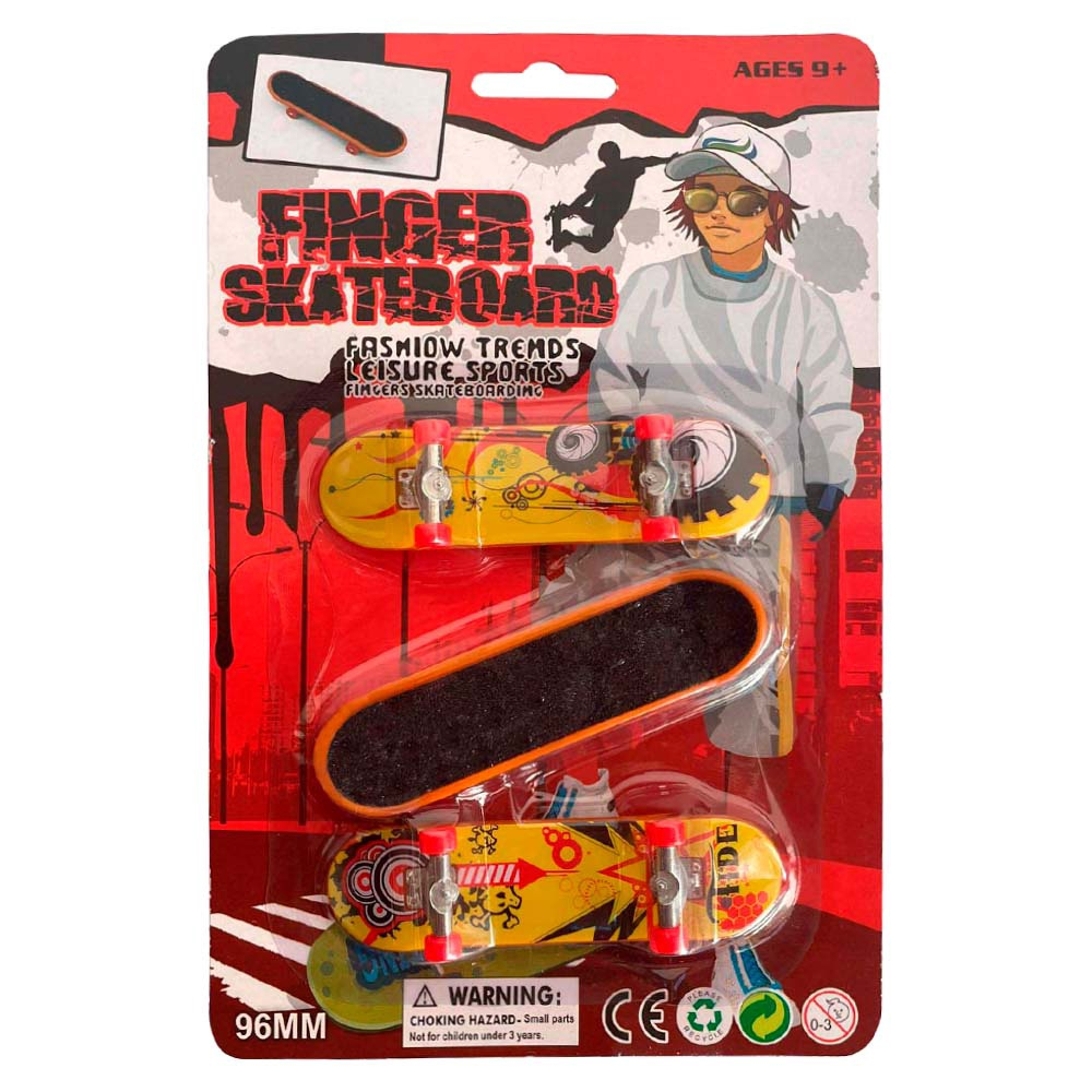 Mini Skate Dedo Fingerboard C/ Lixa Techdeck Skateboard 96mm