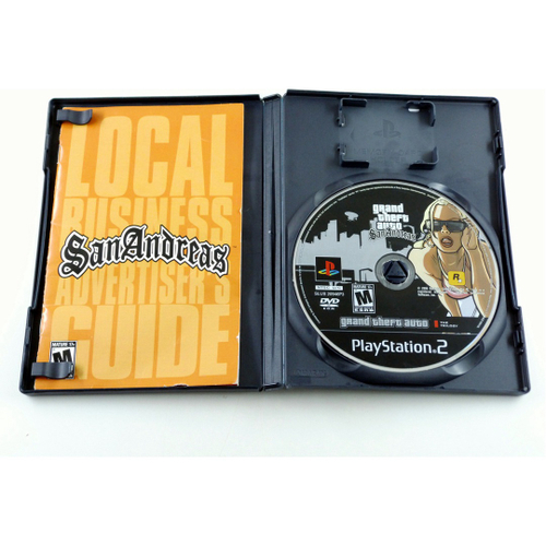 GRAND THEFT AUTO GTA SAN ANDREAS (PLAYSTATION 2 PS2)