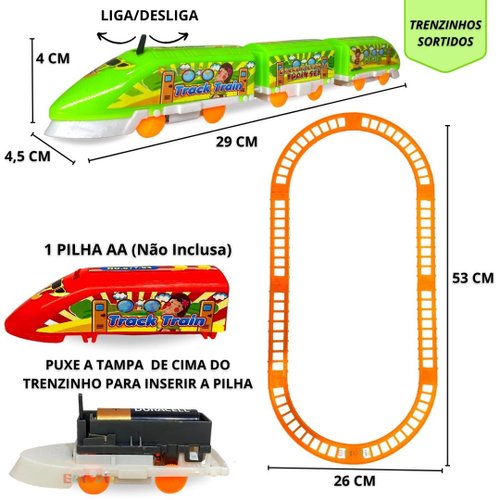 Trenzinho De Brinquedo Locomotiva Infantil Trem Elétrico em Promoção na  Americanas