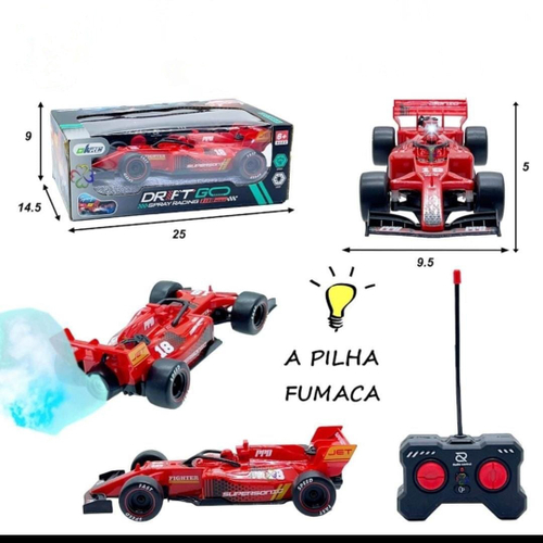 Brinquedo Carrinho Corrida Formula 1 A Fricção Com Som Prata no Shoptime