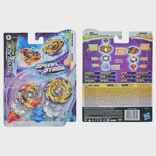 Kit 2 Beyblade Burst Valtryek Valkyrie Vs Spryzen Valt Vs Shu em