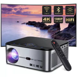 Projetor Multimídia Full HD Android 4K Wifi 1080p goojodoq 15500 Lumens Sensação de Cinema Menor preço em Projetor Multimídia Full HD Android 4K Wifi 1080p goojodoq 15500 Lumens Sensação de Cinema