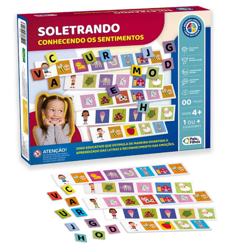 Bingo Infantil Letras Jogo Criança Educativo 5 a 8 anos grow Original no  Shoptime