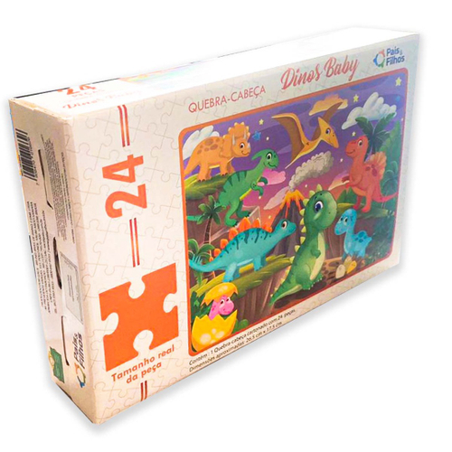 Ravensburger - Quebra-cabeça infantil da coleção 2x24 peças - Dino