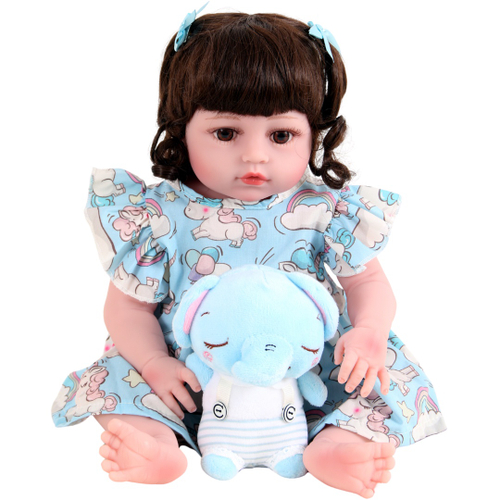 Boneca Bebe Sweetie Reborn(R) Urso Panda Silicone Doll- 48cm