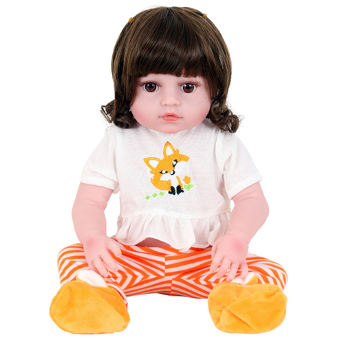 Boneca Bebe Sweetie Reborn (r) Raposinha Silicone Doll- 48cm