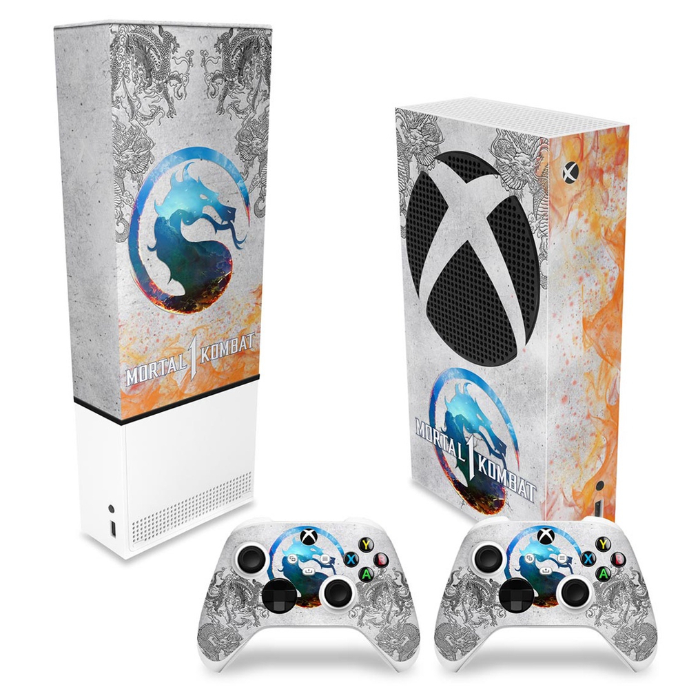 KIT Xbox One X Skin e Capa Anti Poeira - Mortal Kombat 1 - Pop Arte Skins