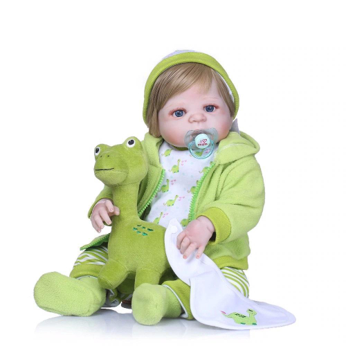 Bebe Reborn Menino 100% Silicone 57 Cm - Caio no Shoptime