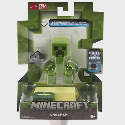 Minecraft Creeper Pelúcia Verde / Preto 26cm