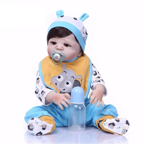 Bebe Reborn Menino Todo Em Silicone 57 Cm - Muito Realista