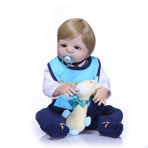 Bebe Reborn Menino 100% Silicone 57 Cm - Edu - Full