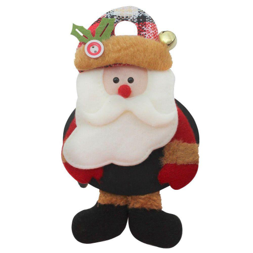 Figura Natalina Mini Papai Noel com Árvore de Resina 18cm BravaDecor