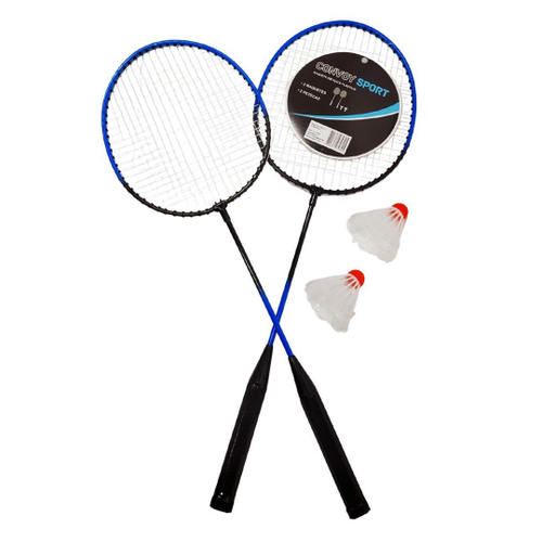 Jogo de Peteca Badminton Kit com 2 Raquetes 2 Bola infantil - DaiCommerce