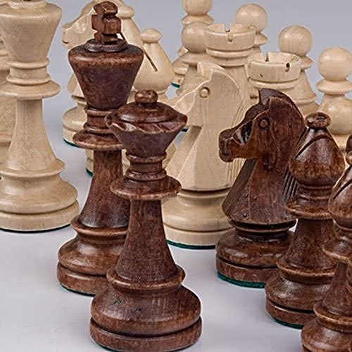 Wood Chess Board Game com o Rei Figuras, Peças De Xadrez De Madeira, Gamão  Peças, Jogadores Do Torneio, Staunton, Presente Dos Miúdos, 2,2