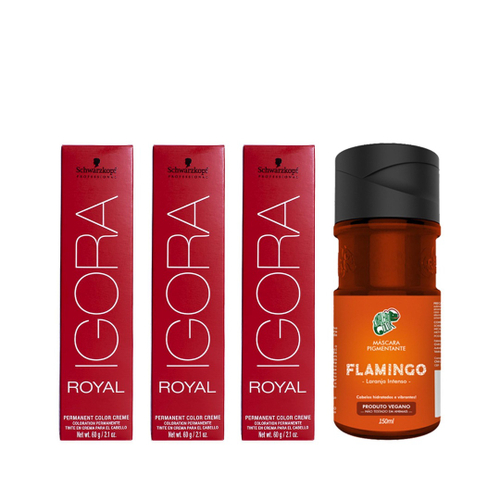 Coloração Schwarzkopf Igora Royal 60g - Cor 8-77 Louro Claro Cobre Extra