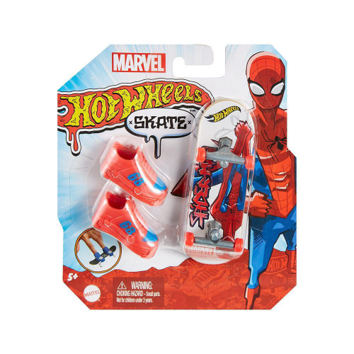 Hot Wheels Skate De Dedo Com Tenis Marvel Homem Aranha Hnl77 em