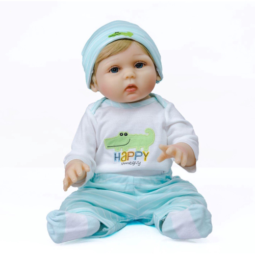 Bebê Reborn Menino Realista 100% silicone 47cm - Lucas em Promoção na  Americanas