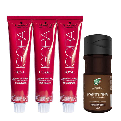 Kit 4 Coloração Schwarzkopf Igora Royal 9.7 e 8.77 60Ml em Promoção na  Americanas