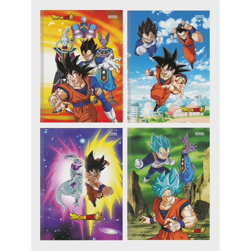 Kit Combo 2 Cadernos De Desenho Dragon Ball Super 60 Folhas em Promoção na  Americanas