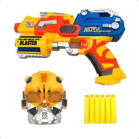 Nerf Pistola Lança 6 Dardos Arminha Brinquedo Raptor Slash