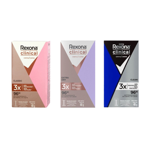 Antitranspirante Rexona Feminino Clinical Extra Dry