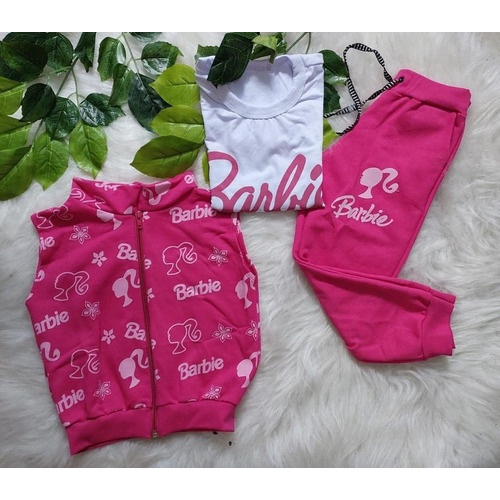 Conjunto Infantil Barbie Girl Menina Saia Menina Roupa Verão