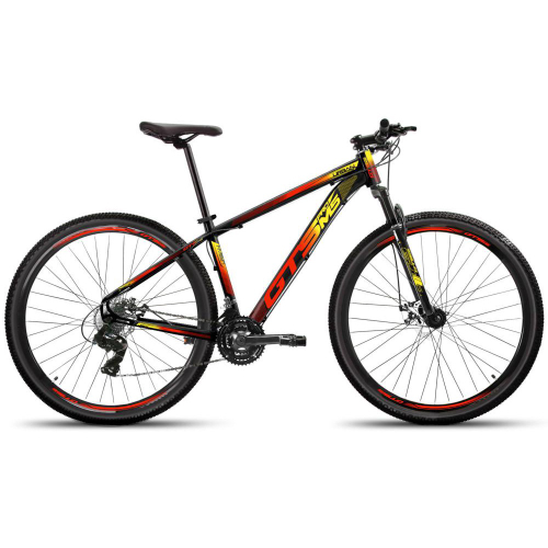 Bicicleta aro 29 GTSPROM5 urban câmbio shimano freio A disco 21 marchas