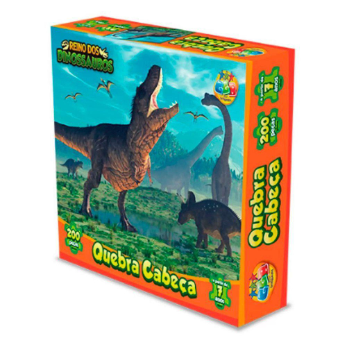 Brinquedos infantil jogo quebra cabeça dinossauro. no Shoptime