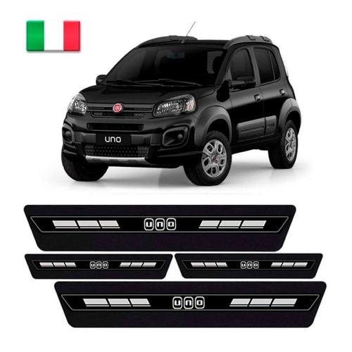 Kit Emblema Fiat Uno Mille Smart Resinado Modelo Original