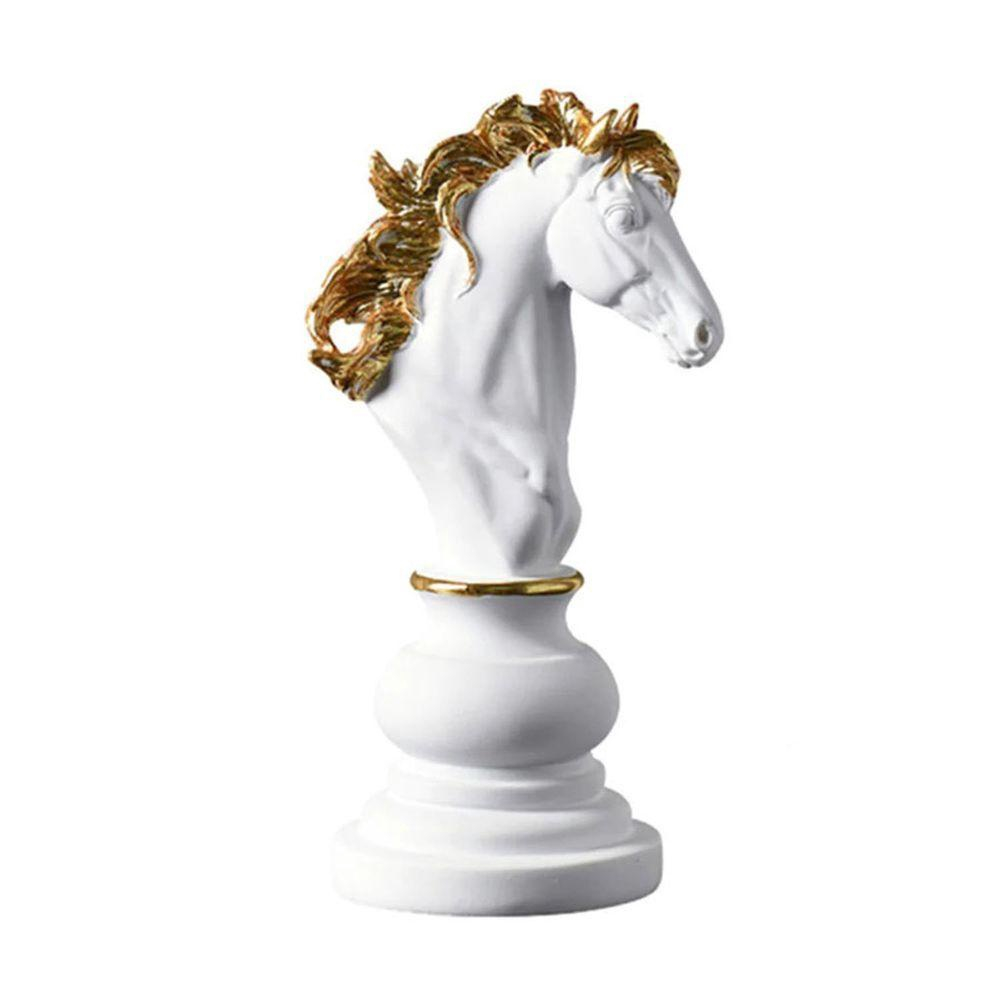 Escultura Cavalo 22cm Xadrez Espressione