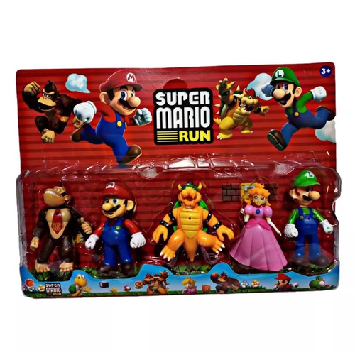 Kit 5 Bonecos Super Mario Bros Game Brinquedos Crianças em Promoção na  Americanas