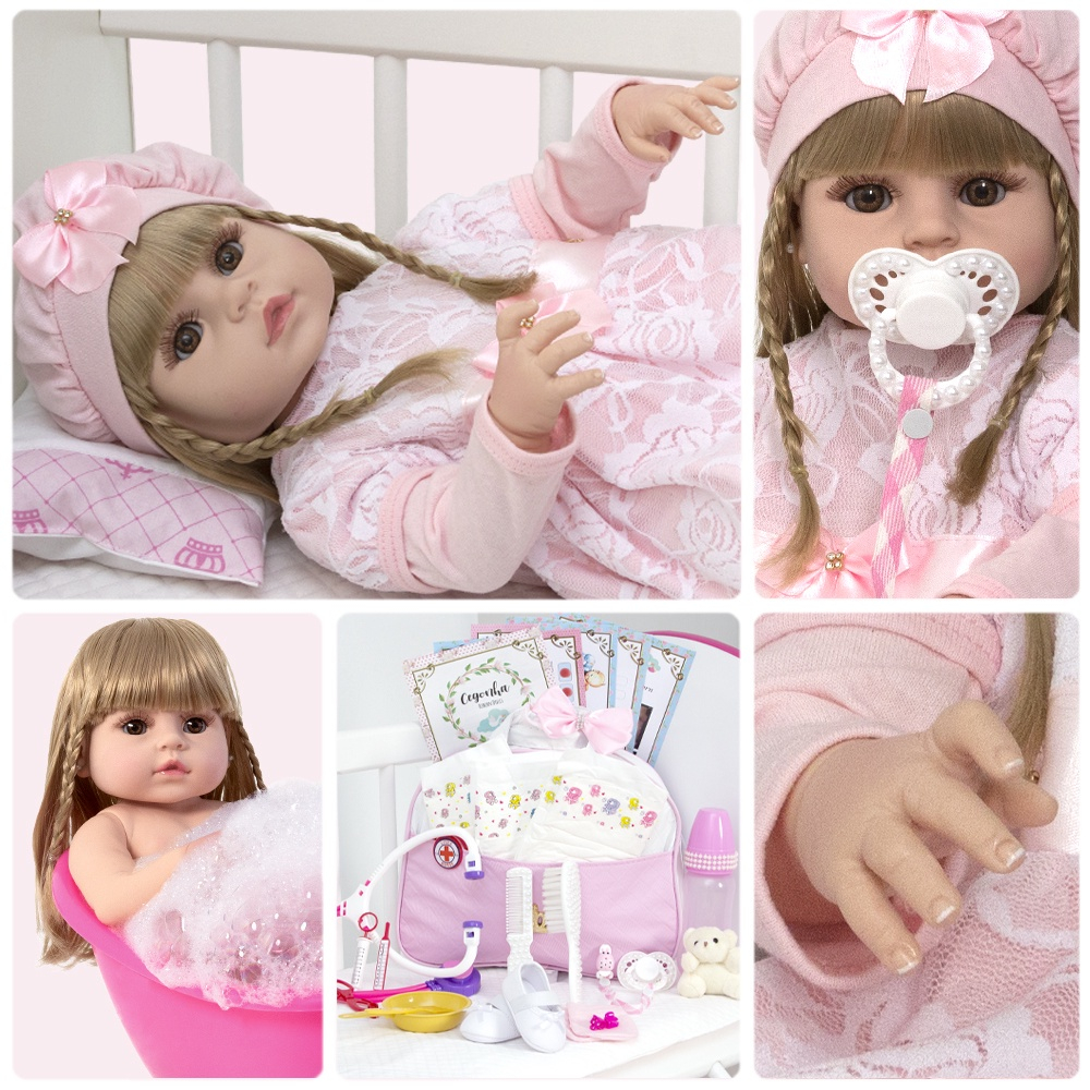 Boneca Reborn Silicone Realista Recém Nascida no Shoptime