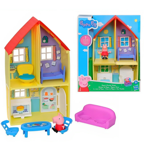 Casinha Casa Gigante Completa Com Acessórios Peppa Pig Sunny