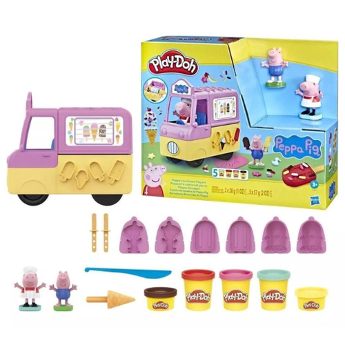 Massinha Play-Doh Mini Kit Cobertura Sorvete - F0654 - Hasbro, Massinha  branca e rosa