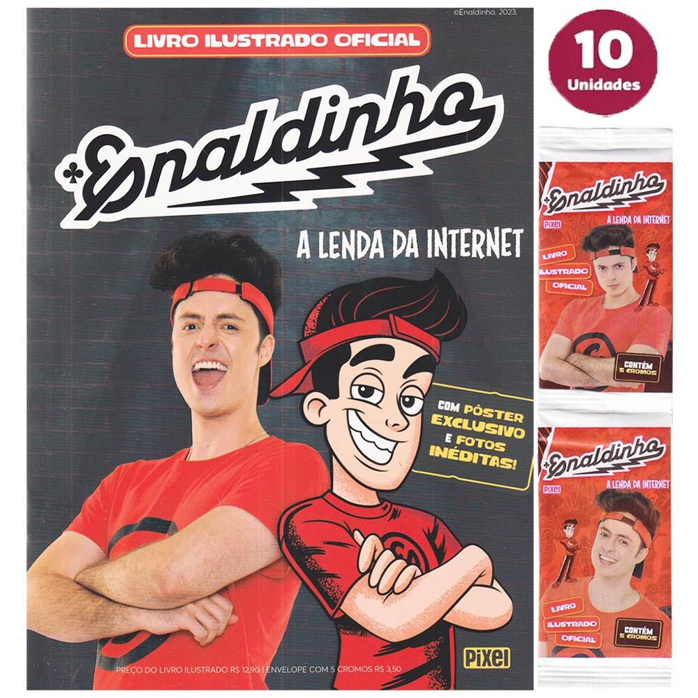 Livro - KIT ÁLBUM DO ENALDINHO + 50 FIGURINHAS: A LENDA DA