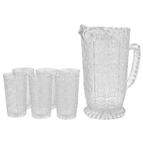 Jogo Verre de Jarra de 1L e 6 Copos 260ml Mimo Style - Mimo